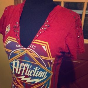 Affliction Cap Sleeve